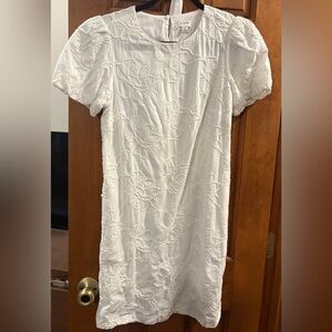 J. Crew White Floral Mini Dress